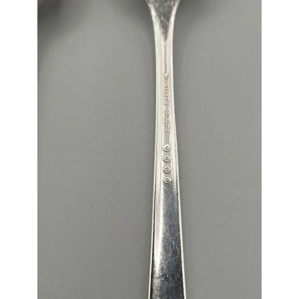 Antique Nobility Plate Caprice Salad Forks Set Of 5 Art Deco Floral Pattern